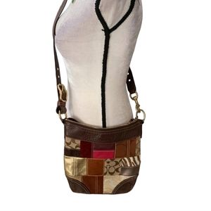 𝅺coach Medium Patchwork Crossbody Vintage Purse